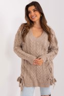 Sweter Damski Model BA-SW-8027.46P Dark Beige - Badu Badu