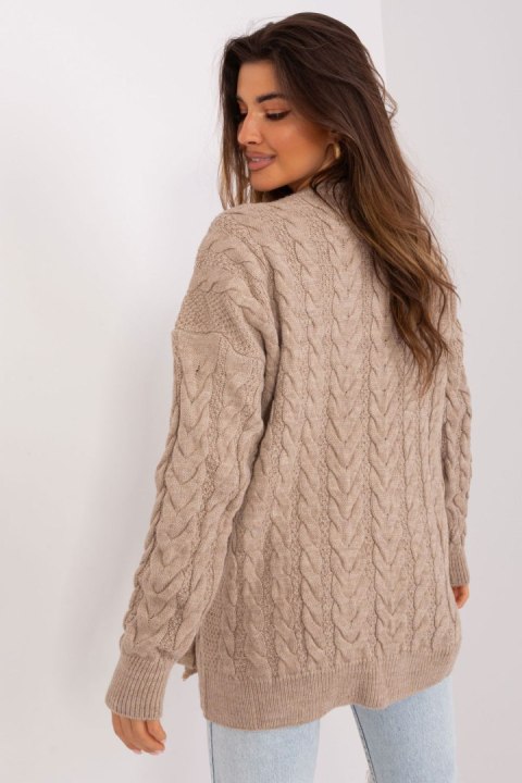 Sweter Damski Model BA-SW-8027.46P Dark Beige - Badu Badu