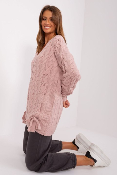 Sweter Damski Model BA-SW-8027.46P Light Pink - Badu Badu