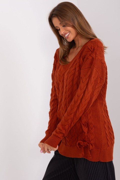 Sweter Damski Model BA-SW-8027.85P Dark Orange - Badu Badu