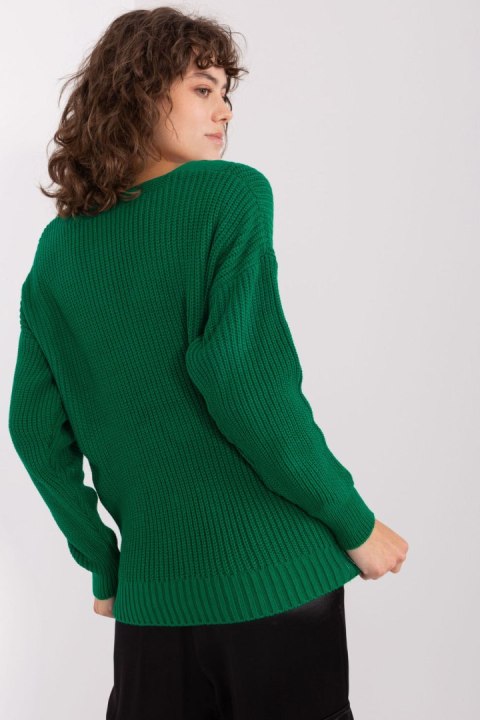 Sweter Damski Model BA-SW-8028.36P Dark Green - Badu Badu Sweter Damski Model BA-SW-8028.36P Dark Green - Badu Badu