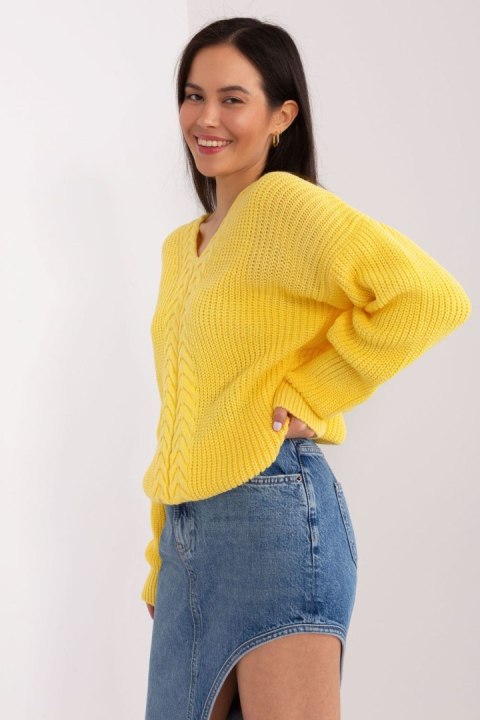 Sweter Damski Model BA-SW-8028.36P Yellow - Badu Badu