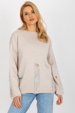Sweter Damski Model BA-SW-8043.03 Beige - Badu Badu