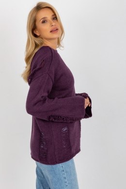 Sweter Damski Model BA-SW-8043.03 Dark Violet - Badu Badu
