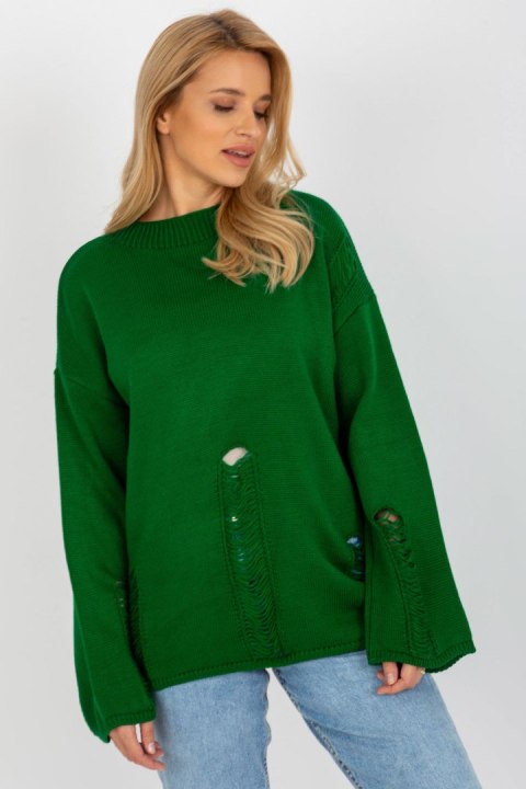 Sweter Damski Model BA-SW-8043.08X Dark Green - Badu Badu
