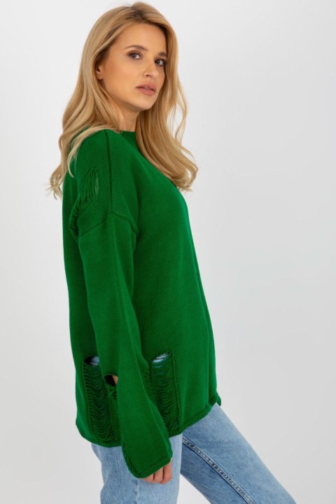 Sweter Damski Model BA-SW-8043.08X Dark Green - Badu Badu