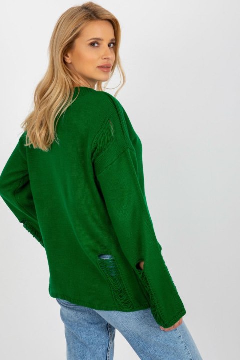 Sweter Damski Model BA-SW-8043.08X Dark Green - Badu Badu