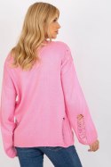 Sweter Damski Model BA-SW-8043.08X Pink - Badu Badu Sweter Damski Model BA-SW-8043.08X Pink - Badu Badu