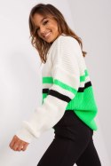 Sweter Damski Model BA-SW-8054.91P Light Green - Badu Badu Sweter Damski Model BA-SW-8054.91P Light Green - Badu Badu