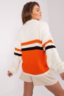 Sweter Damski Model BA-SW-8054.91P Orange - Badu Badu Sweter Damski Model BA-SW-8054.91P Orange - Badu Badu