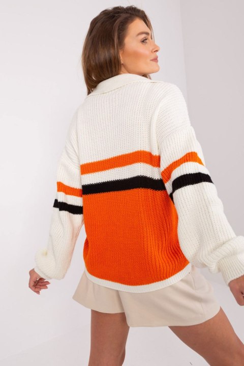 Sweter Damski Model BA-SW-8054.91P Orange - Badu Badu Sweter Damski Model BA-SW-8054.91P Orange - Badu Badu