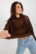 Sweter Damski Model BA-SW-9006.38P Brown - Badu Badu Sweter Damski Model BA-SW-9006.38P Brown - Badu Badu