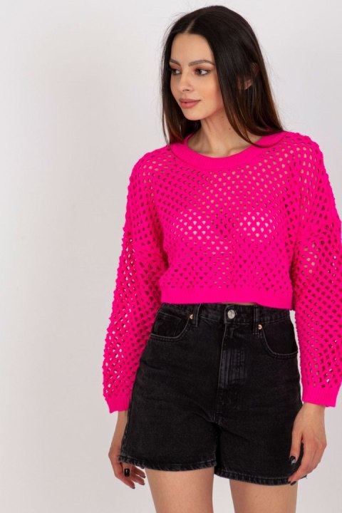 Sweter Damski Model BA-SW-9008.35P Fluo Pink - Badu Badu