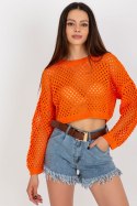 Sweter Damski Model BA-SW-9008.35P Orange - Badu Badu Sweter Damski Model BA-SW-9008.35P Orange - Badu Badu