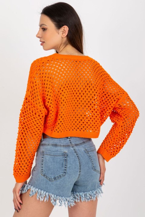 Sweter Damski Model BA-SW-9008.35P Orange - Badu Badu Sweter Damski Model BA-SW-9008.35P Orange - Badu Badu