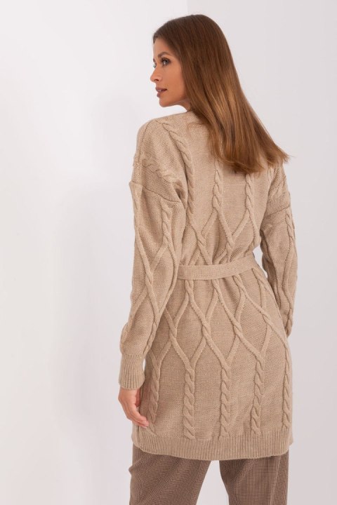 Sweter Kardigan Model BA-SW-8009-1.39P Dark Beige - Badu Badu Sweter Kardigan Model BA-SW-8009-1.39P Dark Beige - Badu Badu