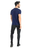 T-shirt Męski Model Dany V 1503 Navy - Teyli Teyli