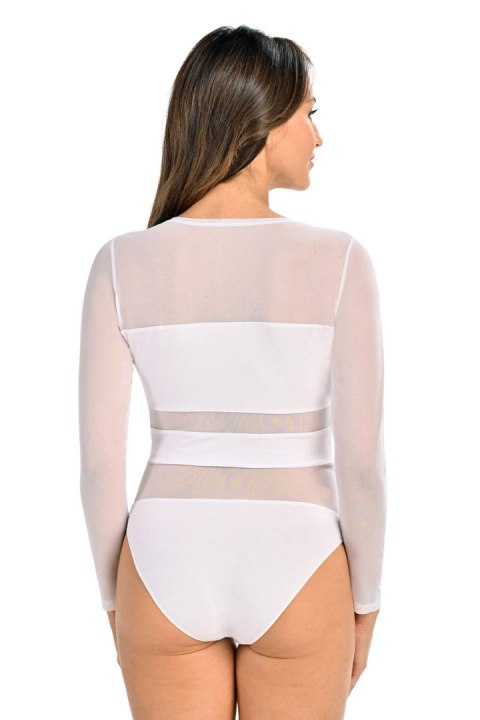 Body Model Stripy 2405 White - Teyli Teyli