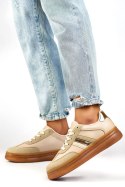 Buty Sportowe Model A185BE Beige - PRIMO PRIMO