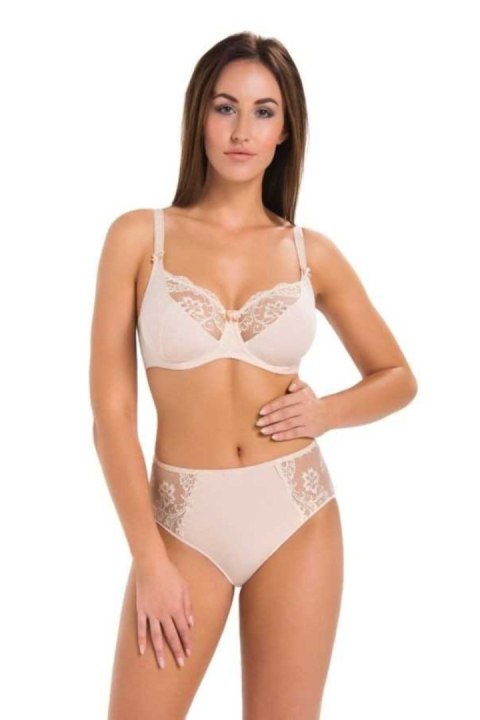 Komplet Biustonosz Soft Model Anastasia 217-3 Black/White/Beige - Teyli Teyli Komplet Biustonosz Soft Model Anastasia 217-3 Black/White/Beige - Teyli Teyli