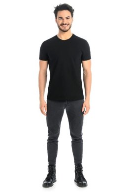 T-shirt Męski Model Luca 1502 Black - Teyli Teyli