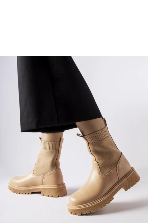 Beżowe botki eko-zamsz Big Star MM274542 - Solea Solea Beżowe botki eko-zamsz Big Star MM274542 - Solea Solea