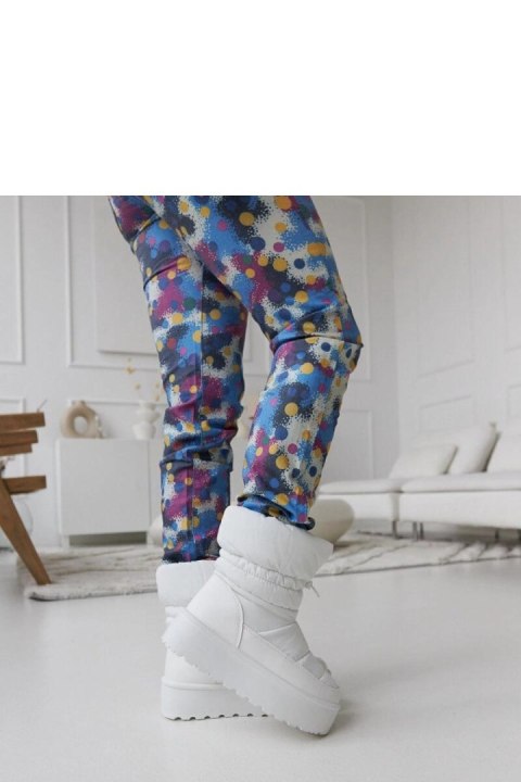 Białe ocieplane śniegowce na platformie Polk - Solea Solea