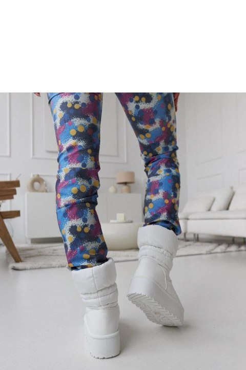 Białe ocieplane śniegowce na platformie Polk - Solea Solea