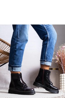 Bordowe traperki ocieplane Royer - Solea Solea