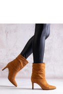 Brązowe botki na szpilce Bileis - Solea Solea Brązowe botki na szpilce Bileis - Solea Solea