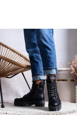 Czarne botki skóra naturalna Charlton - Solea Solea