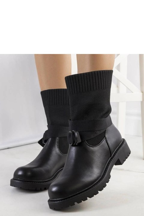 Czarne botki z elastyczną cholewką Ricky - Solea Solea