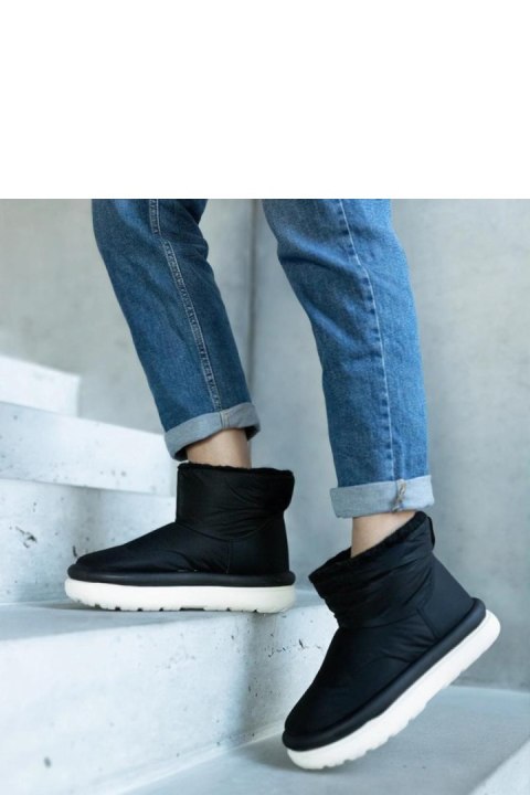 Czarne ciepłe śniegowce na platformie Cores - Solea Solea