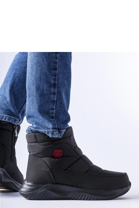 Czarne krótkie ocieplane śniegowce Chesnut - Solea Solea