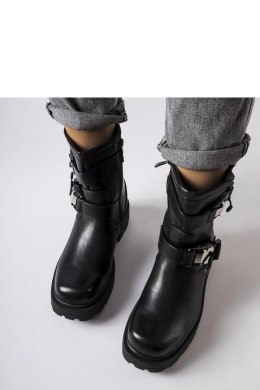 Czarne masywne botki Enrico - Solea Solea