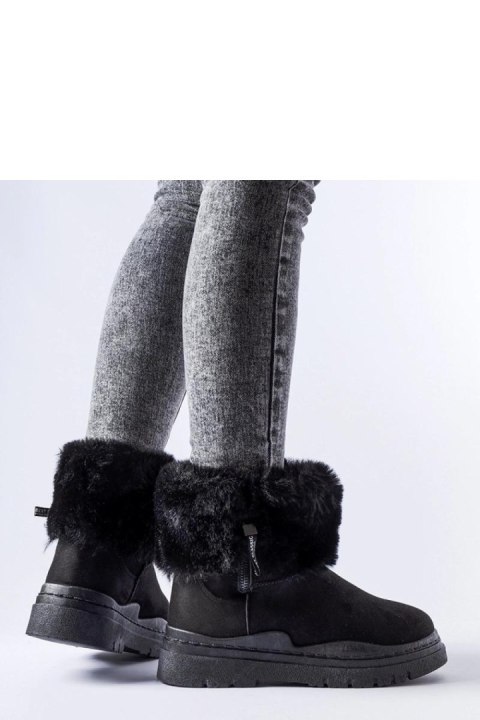 Czarne ocieplane śniegowce z suwakiem Vilpian - Solea Solea Czarne ocieplane śniegowce z suwakiem Vilpian - Solea Solea