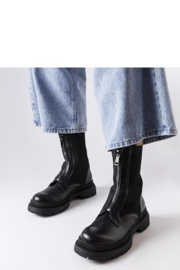 Czarne skarpetkowe botki Napolitani - Solea Solea