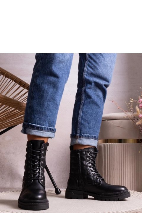 Czarne traperki Tellin - Solea Solea Czarne traperki Tellin - Solea Solea