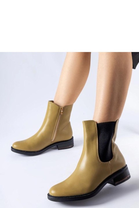 Oliwkowe ocieplane klasyczne botki Bagnoro - Solea Solea Oliwkowe ocieplane klasyczne botki Bagnoro - Solea Solea