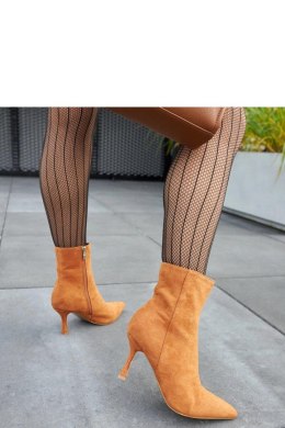 Botki na niskim obcasie Guimond ciepły brąz - Solea Solea