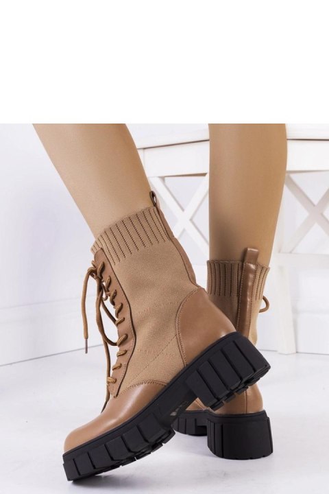 Brązowe botki z elastyczną cholewką Ada - Solea Solea