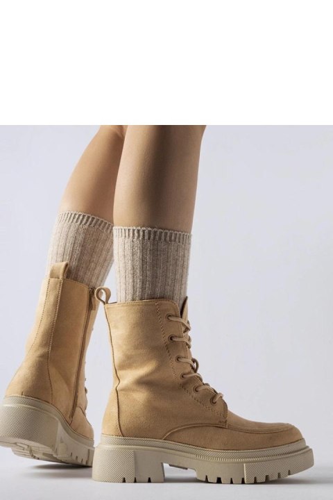 Brązowe trapery na masywnej podeszwie Riel - Solea Solea