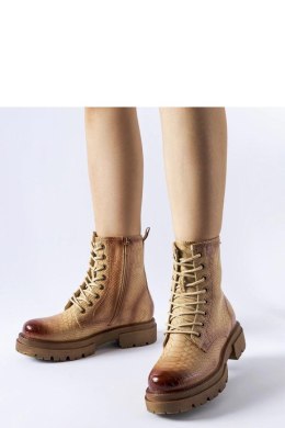 Ciemnobeżowe trapery zwierzęcy wzór Suviana - Solea Solea