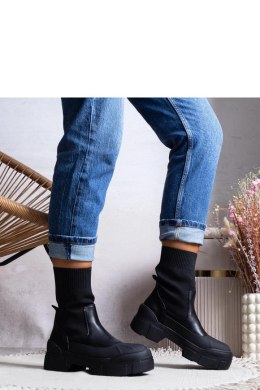 Czarne botki damskie Conta - Solea Solea