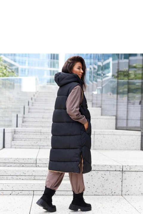 Czarne botki damskie ocieplane na zamek z grubą podeszwą wykonane z eko-zamsz Azzurra - Solea Solea