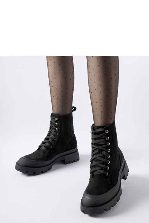 Czarne botki z eko-zamszu Orson - Solea Solea