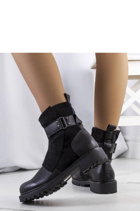Czarne botki z paskiem Kevin - Solea Solea