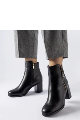 Czarne ocieplane klasyczne botki Edilio - Solea Solea