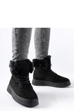 Czarne śniegowce na platformie Oliverio - Solea Solea