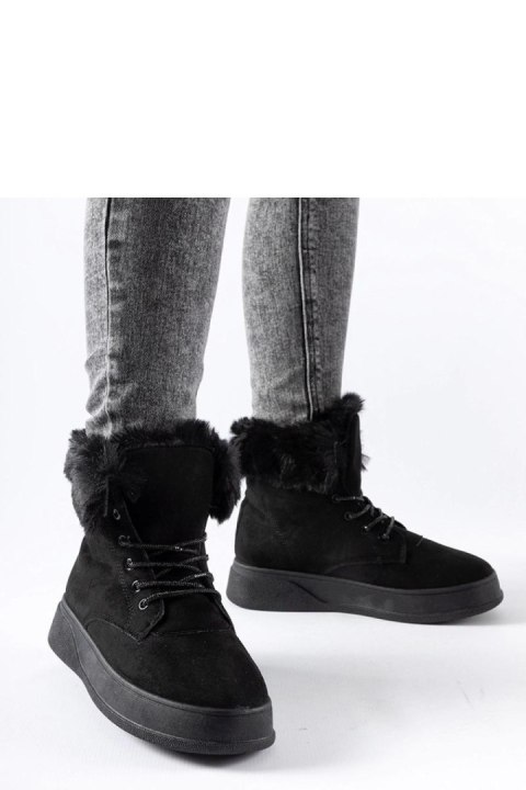 Czarne śniegowce na platformie Oliverio - Solea Solea